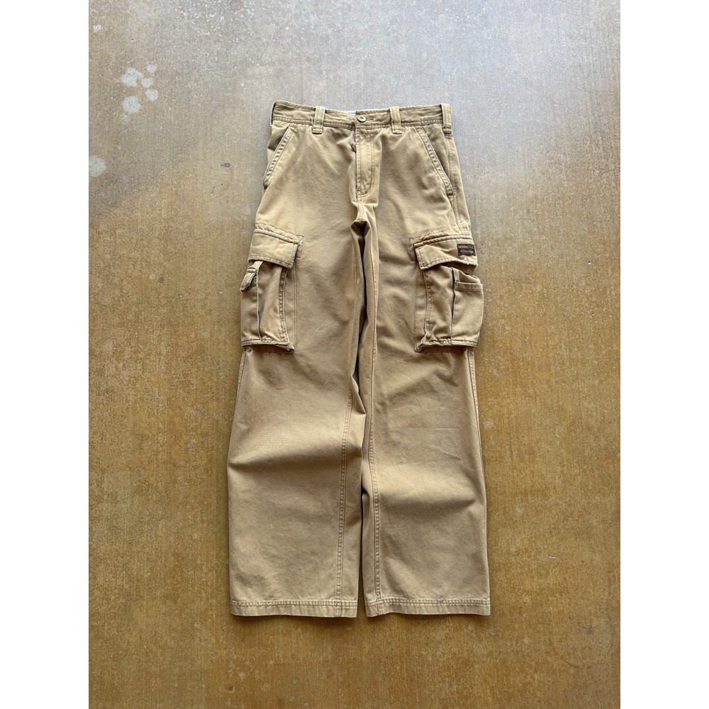 VTG Aeropostale Heavyweight Cotton Cargo Surfer Skater Y2K Khaki Pants 30Wx32L